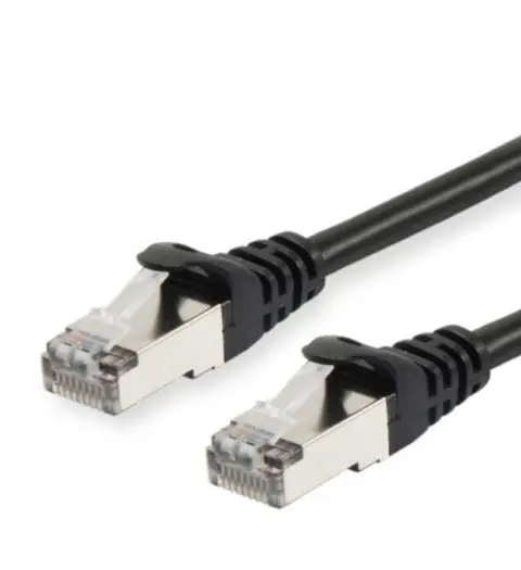 Equip Patchkabel Cat6A S/FTP 2xRJ45 30.00m Black LSZH Polybeutel