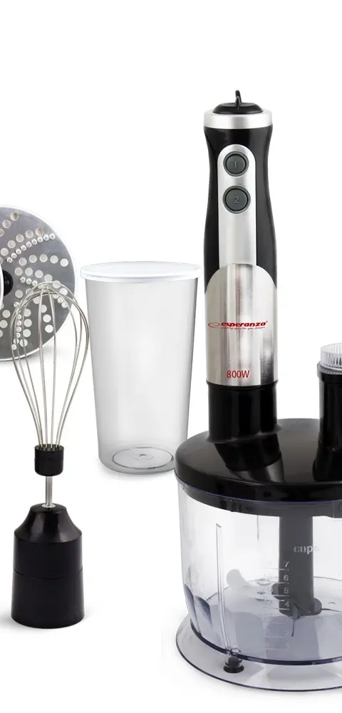 Esperanza EKM004 Blender 0.6 L Immersion Blender Black Silver Transparent 800 W