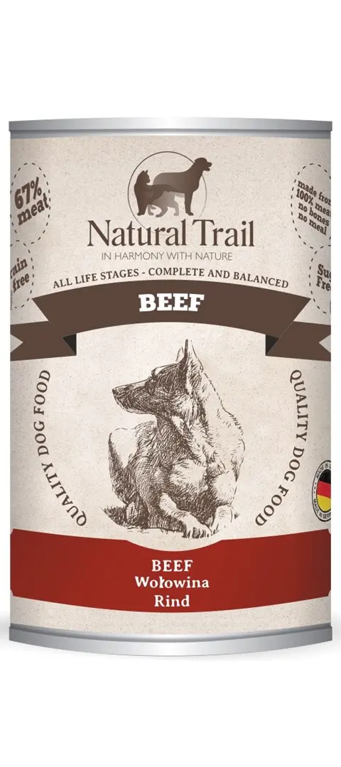 NATURAL TRAIL Beef - Wet Dog Food - 400 G