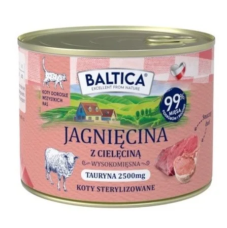BALTICA Smaki RegionóW Lamb With Veal - Wet Cat Food - 185g
