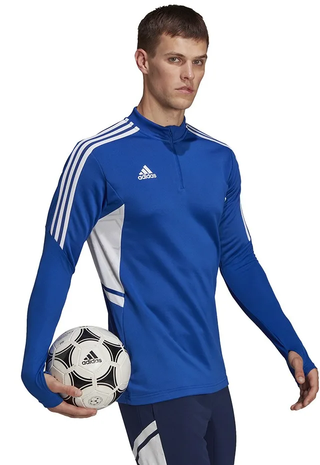 adidas Condivo 22 Training Men's Sweatshirt 1/2 zip blue-white HA6271