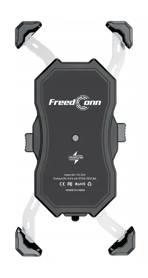 MOTORBIKE PHONE HOLDER FREEDCONN MC1W WITH INDUCTIVE CHARGER