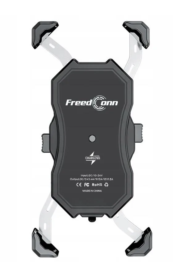 MOTORBIKE PHONE HOLDER FREEDCONN MC1W WITH INDUCTIVE CHARGER