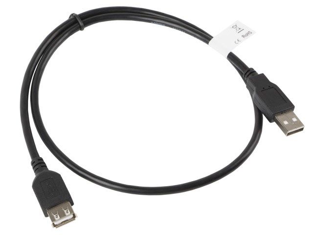 Lanberg CA-USBE-10CC-0007-BK USB cable USB 2.0 0.7 m USB A 0.48 Gbit/s Black