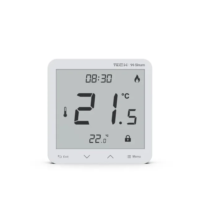 Wired Room Controller Sinum White R-S3 Tech Controllers
