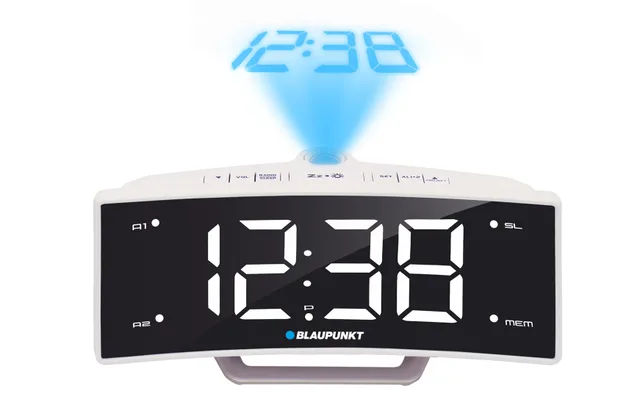 Blaupunkt CRP7WH Radio Clock Black White