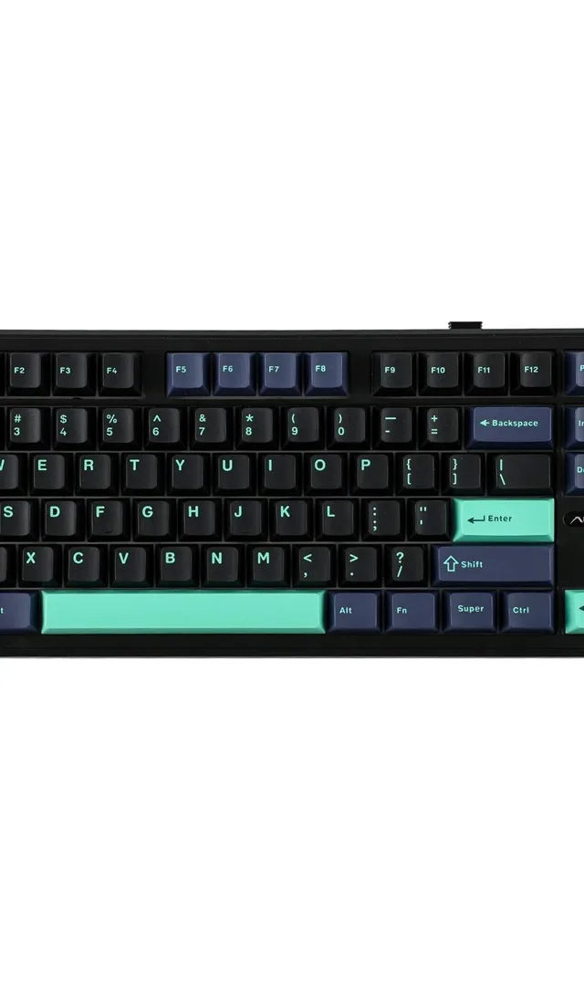 AULA Gasket F87 Pro Keyboard Black Cyan Blue GrayWoodV4 RGB