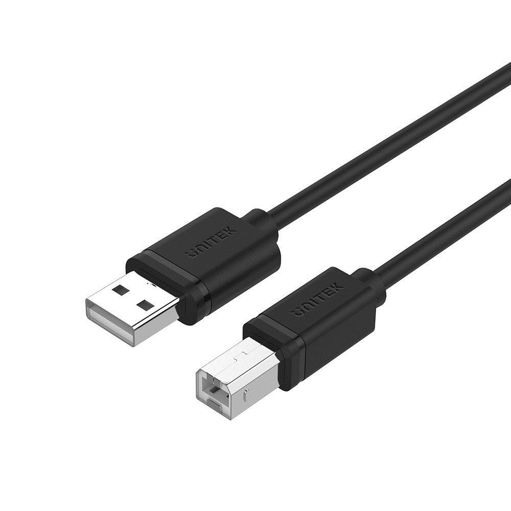 UNITEK Y-C421GBK USB cable USB 2.0 5 m USB A USB B 0.48 Gbit/s Black