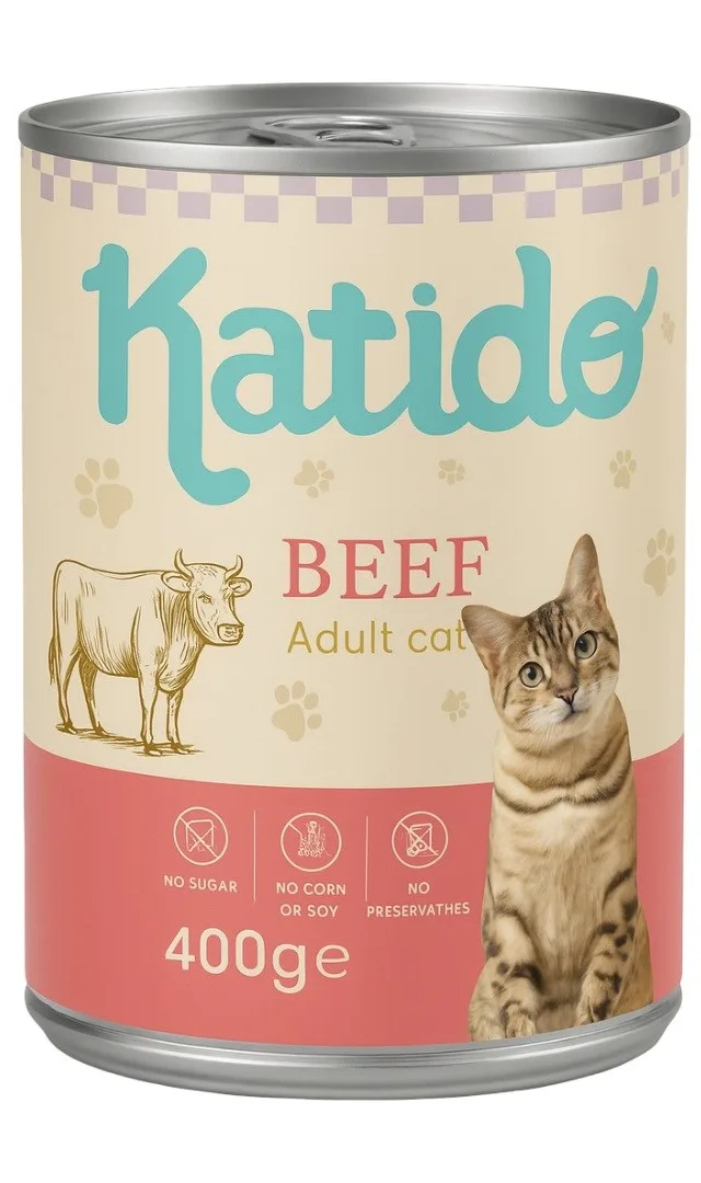 KATIDO Beef - Wet Cat Food - 400g