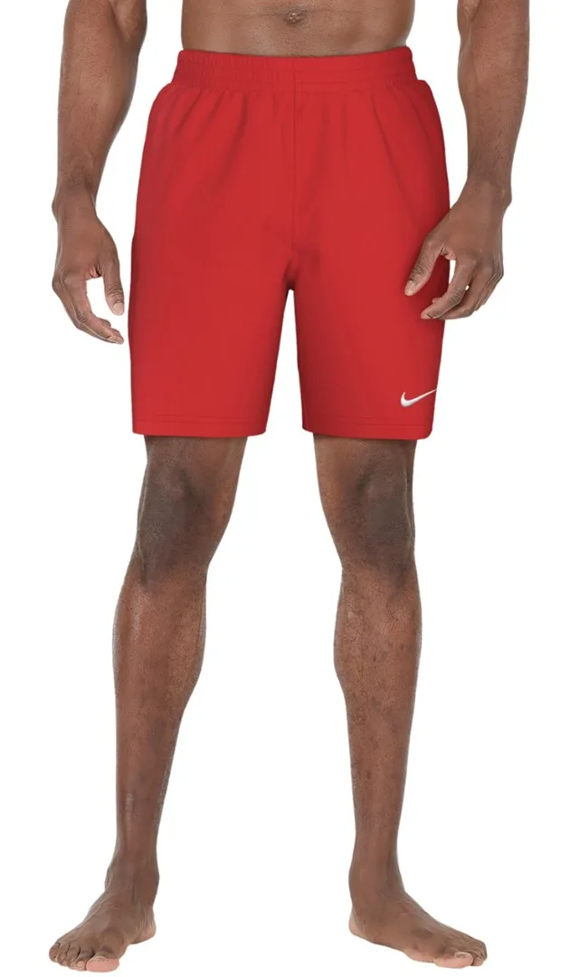 Spodenki kąpielowe Nike Essential 7 czerwone NESSF559 614 L