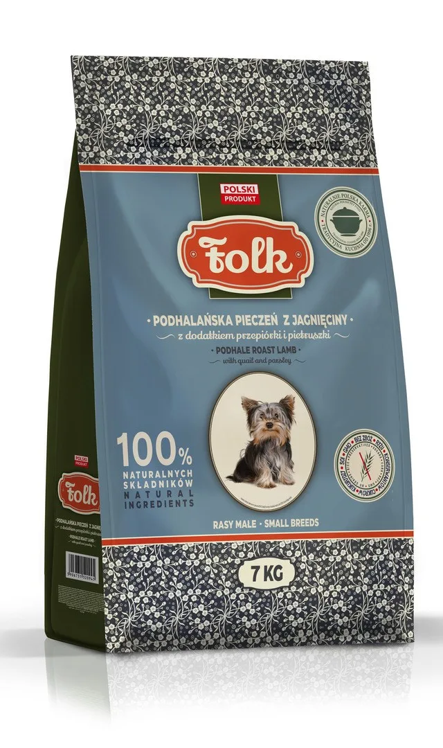 FOLK Small Breeds Podhale-Style Lamb Roast With Quail And Parsley - Dry Dog Food - 7kg