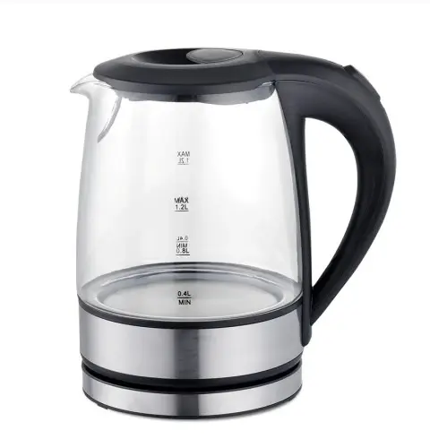 Maestro MR-062-Black Glass Electric Kettle 1 2 L