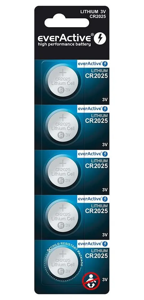 Everactive CR20255BL household battery Single-use battery CR2025 Lithium