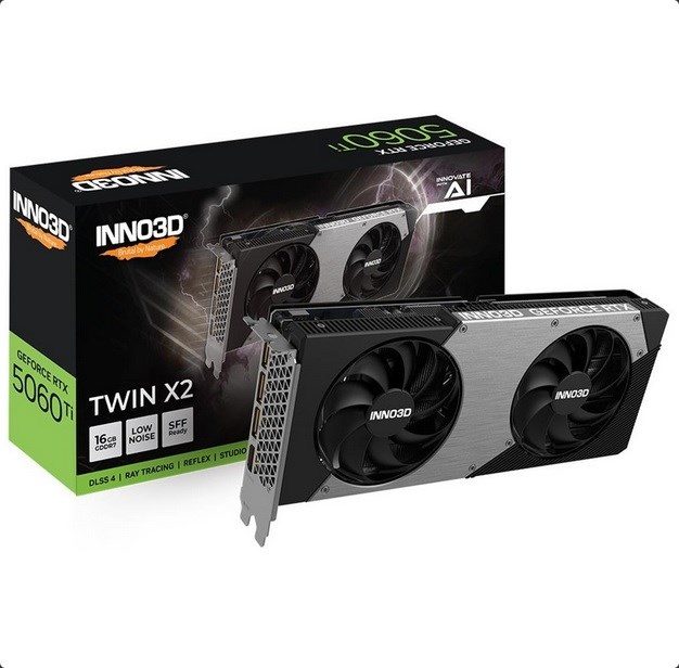 INNO3D GeForce RTX 5060 Ti TWIN X2 NVIDIA 16 GB GDDR7