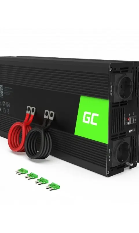 Green Cell INV21 power adapter/inverter Auto 6000 W Black