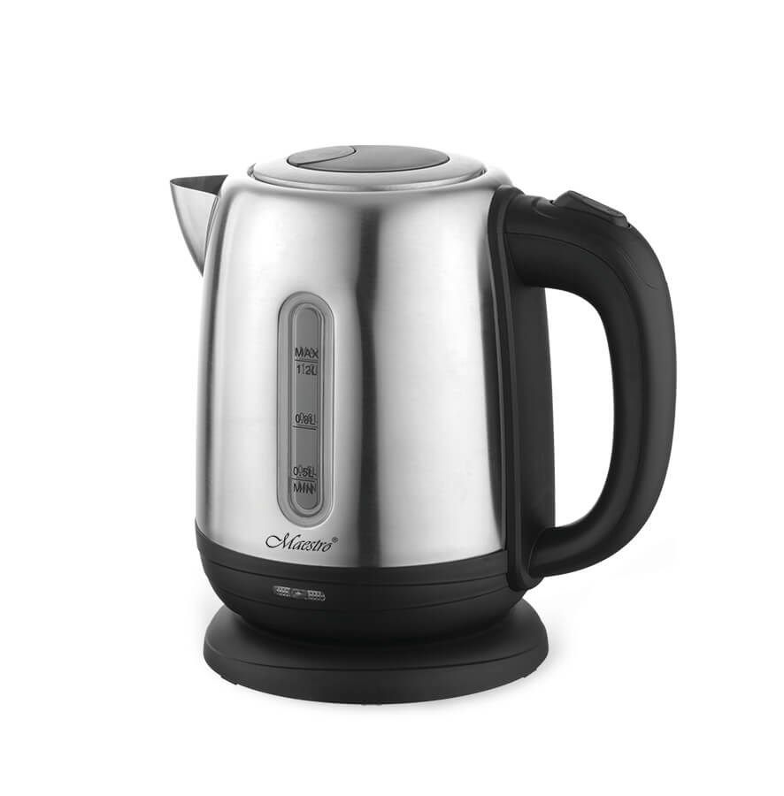 MAESTRO MR-027 Electric Kettle 1.2 L 1630 W Steel Black