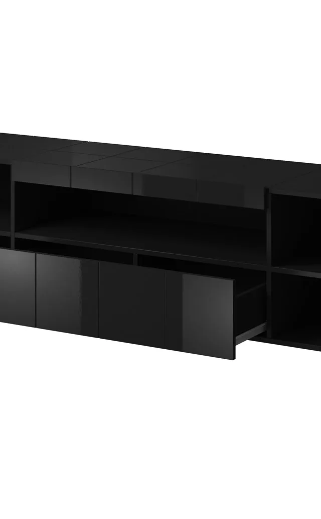 Cama TV Stand REJA Black Gloss/Black Gloss