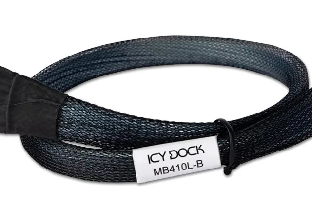 Icy Dock MB410L-B Serial Attached SCSI (SAS) cable 0.5 m Black