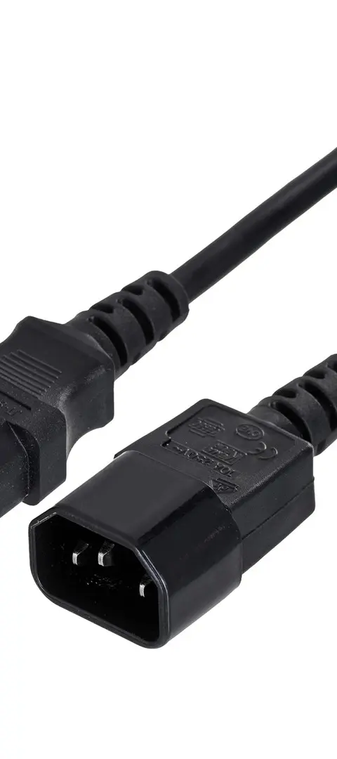Gembird PC-189-VDE power cable Black 1.8 m C14 coupler