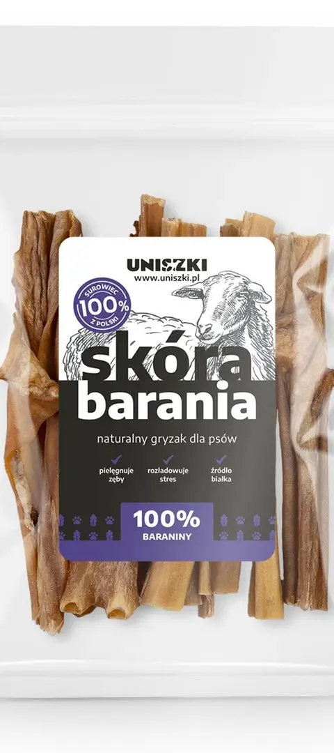 UNISZKI Sheep Skin - Dog Treat - 100g