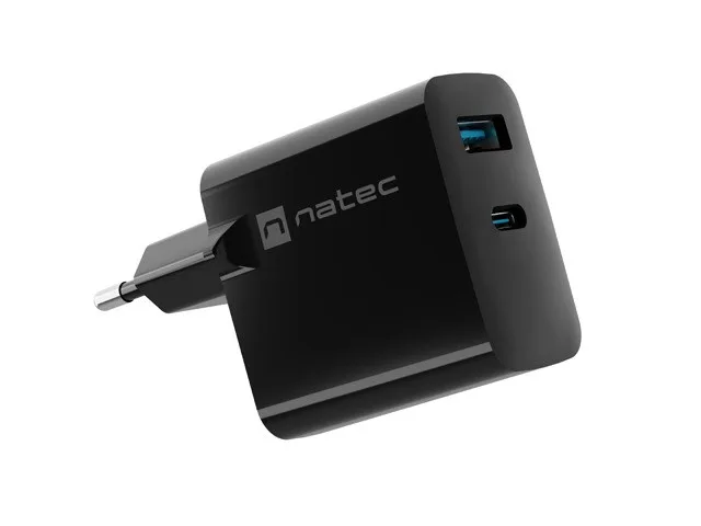 NATEC NUC-2143 mobile device charger Universal Black AC Fast charging Indoor