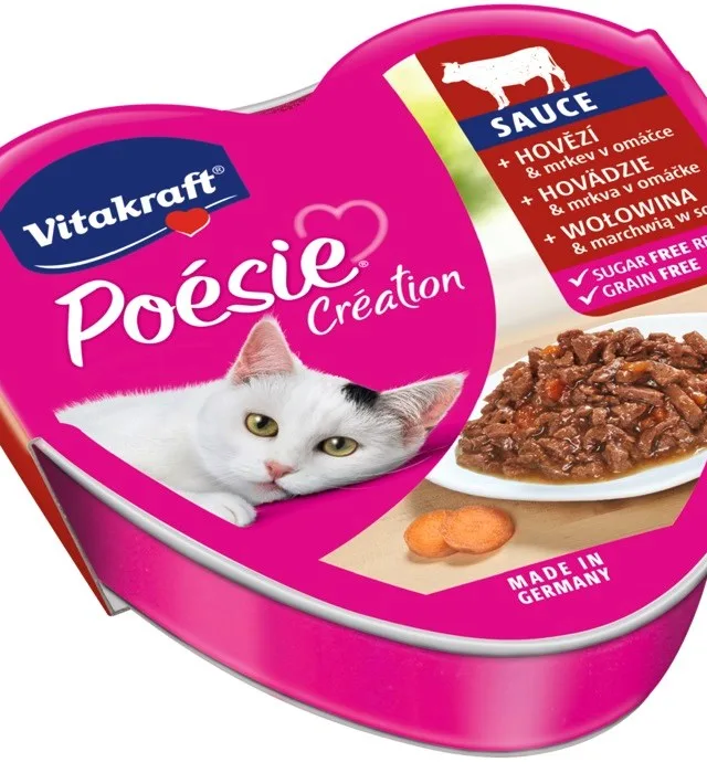 VITAKRAFT POESIE CREATION SOS Beef/Carrot - Wet Cat Food - 85 G