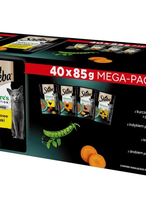 SHEBA Nature'S Collection Poultry Flavors In Jelly - Wet Cat Food - 40 X 85g