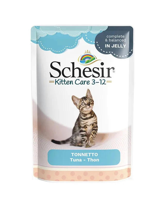SCHESIR Tuna In Jelly - Wet Food For Kittens - 85g