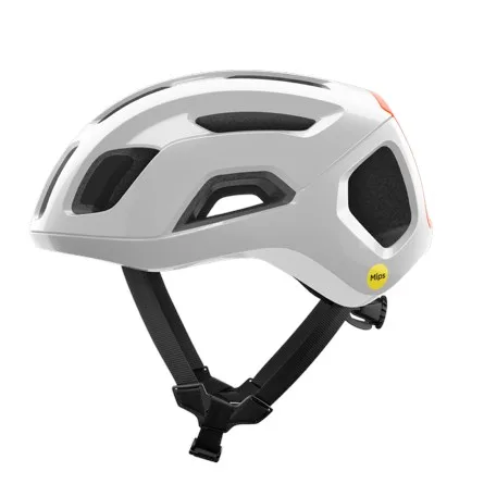 Kask Rowerowy POC Ventral Air MIPS BiałO PomarańCzowy - 50/56