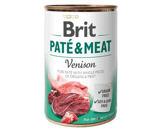 BRIT Paté Meat With Game - Wet Dog Food - Can - 400 G