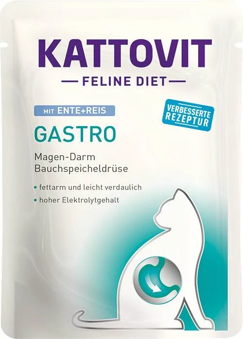 KATTOVIT Feline Diet Gastro Duck With Rice - Wet Cat Food - 85g