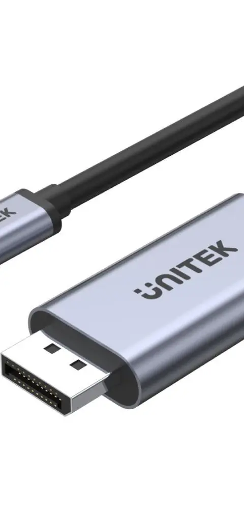 UNITEK V1409A cable gender changer USB-C DisplayPort Black, Grey