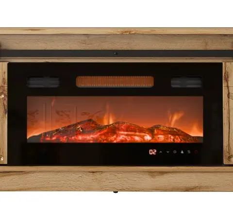 RTV GRANERO Fireplace Cabinet 200x56.7x35 Oak Wotan
