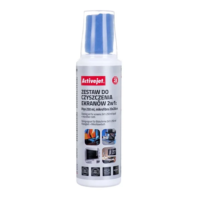 Activejet Screen Cleaning Kit 2in1 250ml Cloth