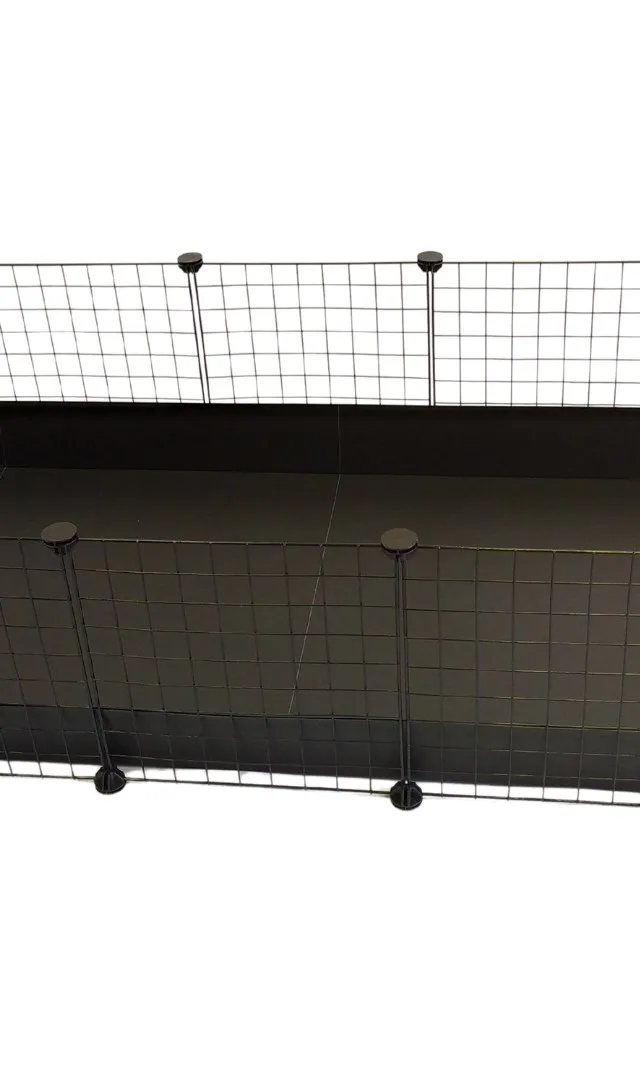 C C Modular Cage 5x2 Pig Rabbit Hedgehog Black 180 X 75 X 37 Cm