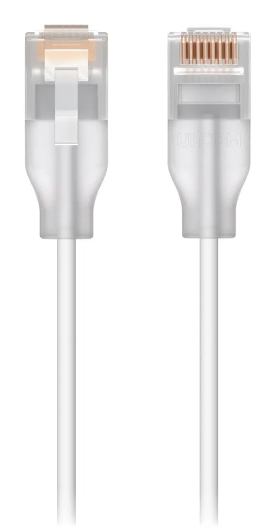 Ubiquiti UACC-Cable-Patch-EL-3M-W networking cable Translucent, White Cat6