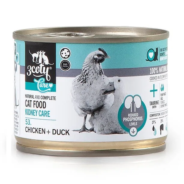 COTY 53. Chicken Duck Kidney Care - Wet Cat Food - 180g 3