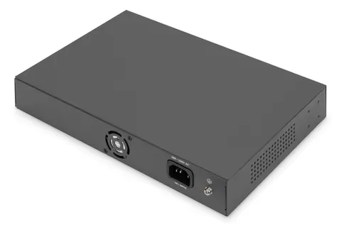 Digitus 16 Port Fast Ethernet PoE Switch , 2 Gigabit Uplinks (RJ45 / SFP)