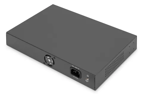 Digitus 16 Port Fast Ethernet PoE Switch , 2 Gigabit Uplinks (RJ45 / SFP)
