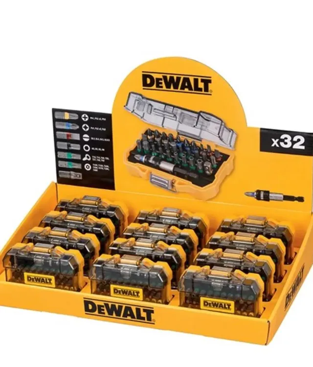 DEWALT ZESTAW KOŃCÓWEK(Opak) 32cz. /EKSPOZYTOR 12op.