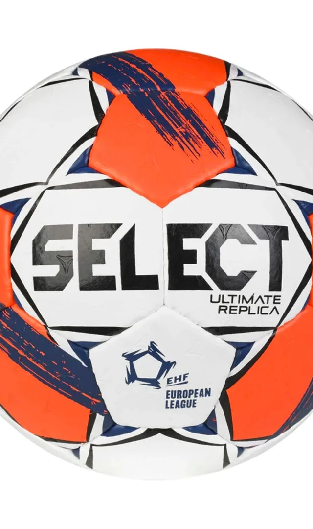 Piłka ręczna Select Ultimate European League Replic 0 v25 EHF biało-pomarańczowa 13521 0