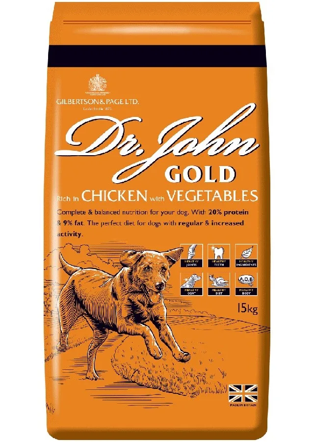 DR JOHN Gold Chicken - Dry Dog Food - 15kg