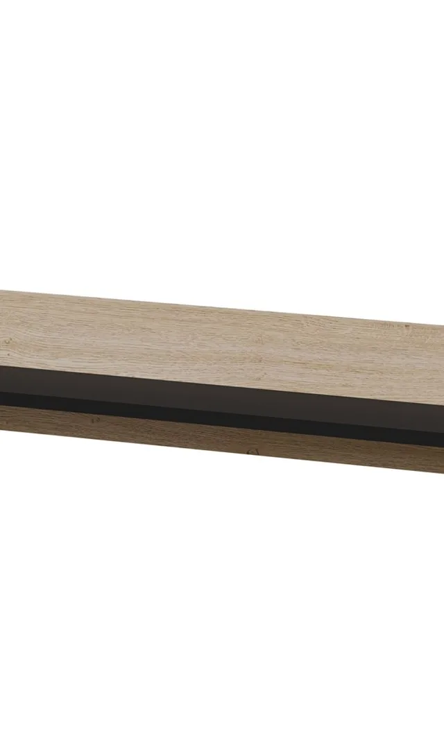 Cama Shelf PORTO 150x18x16.5 Oak/Black