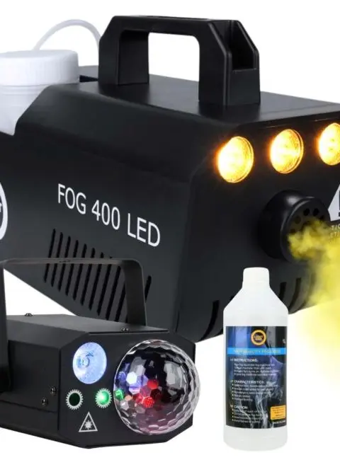 LIGHT4ME GIG Set 1 - Set (Smoke Machine 1 Litre Smoke Fluid 4-In-1 Lighting Effect)