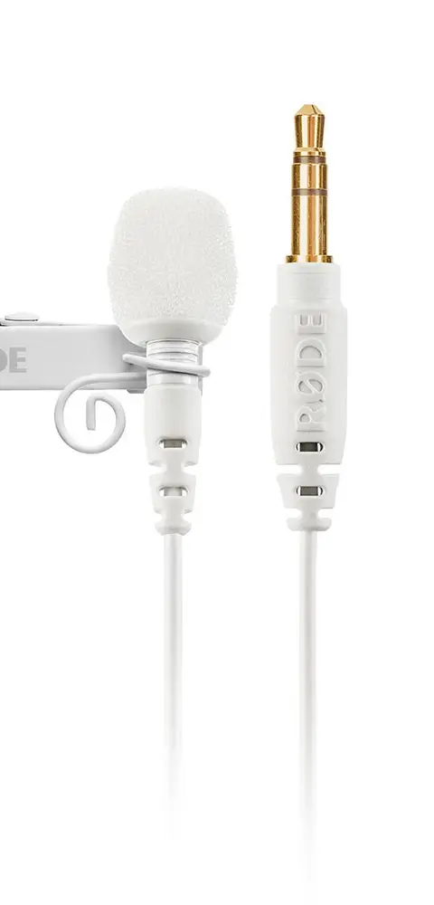 RODE LAVALIER GO Microphone White Clip-On Microphone