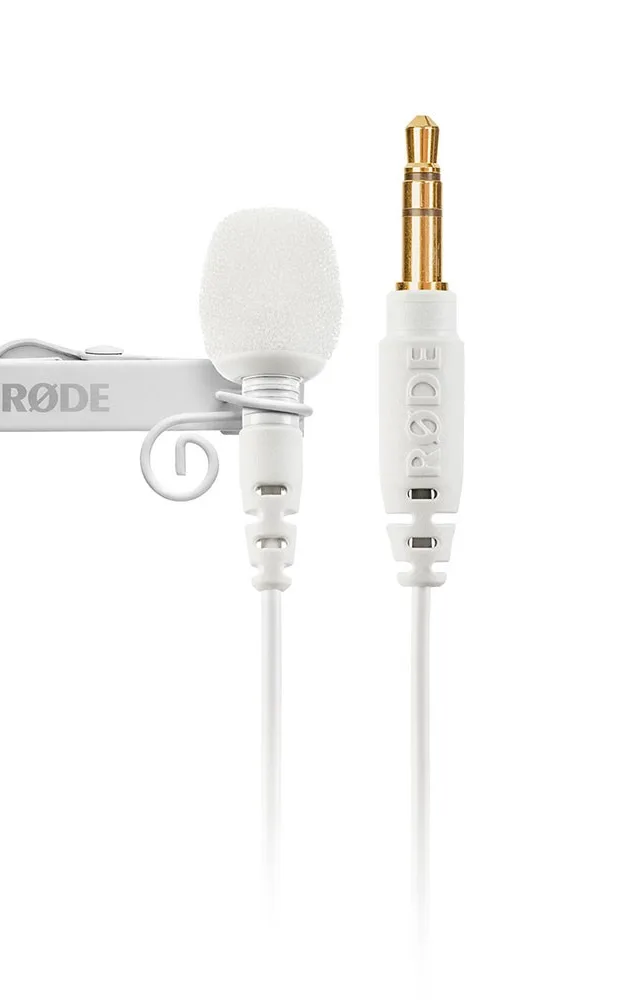 RODE LAVALIER GO Microphone White Clip-On Microphone