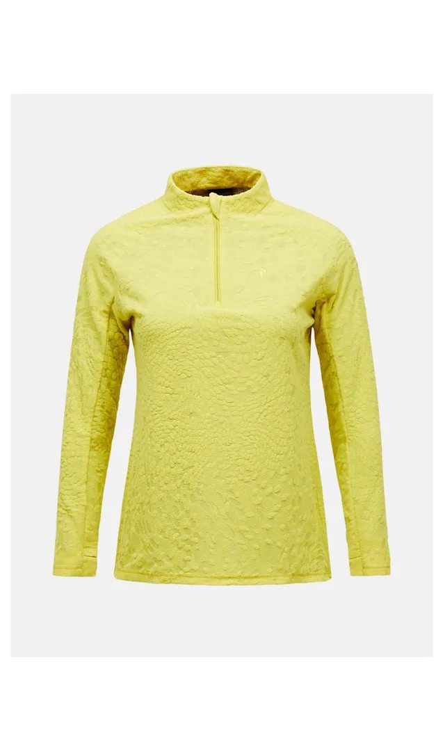 Bluza damska PEAK PERFORMANCE W Discover Midlayer kolor żółty - L