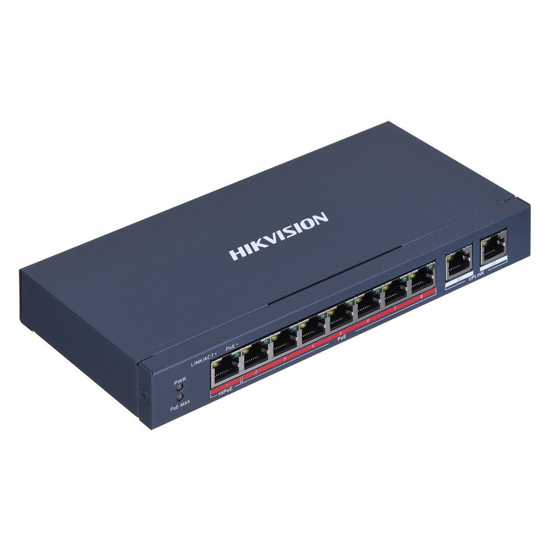 Hikvision DS-3E0310HP-E network switch Unmanaged Fast Ethernet (10/100) Power over Ethernet (PoE) Blue