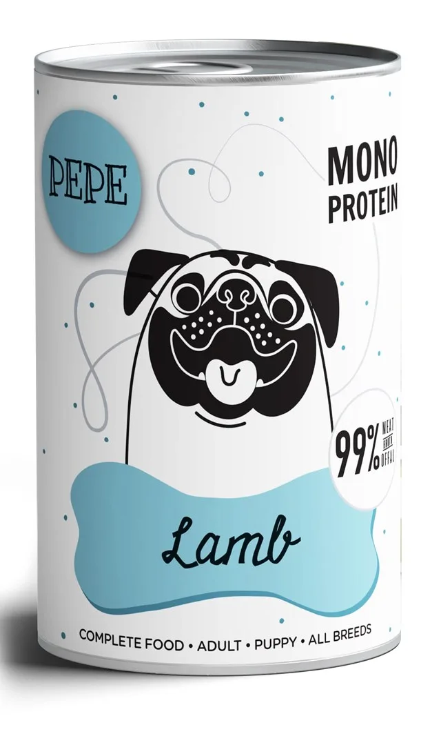 PAKA ZWIERZAKA Pepe Lamb - Wet Dog Food - 400g