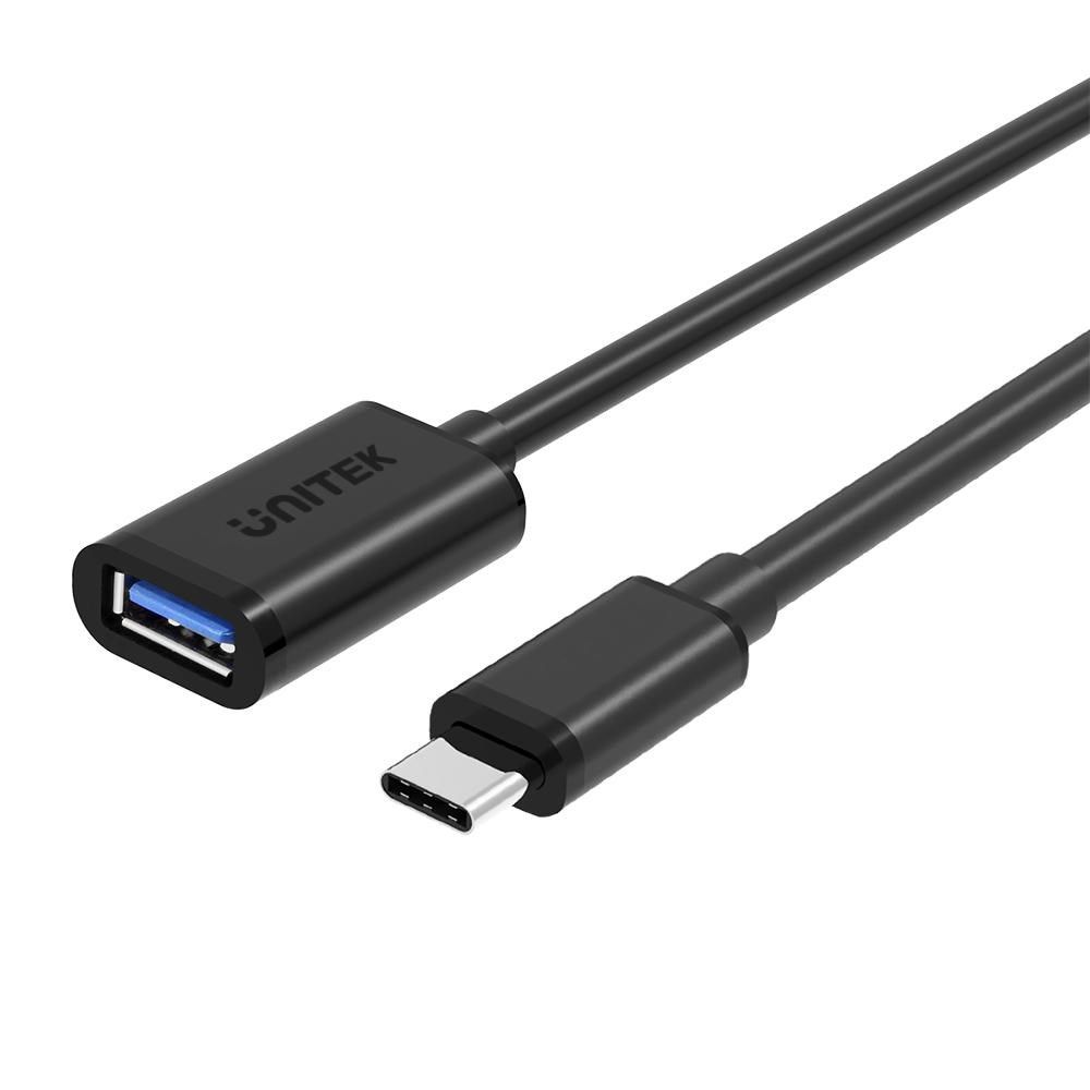UNITEK Y-C476BK USB cable USB 3.2 Gen 1 (3.1 Gen 1) 0.2 m USB C USB A 5 Gbit/s Black